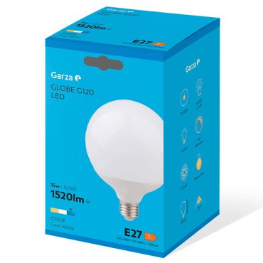 BOMBILLA LED GLOBO 13W G120 - E27 GARZA