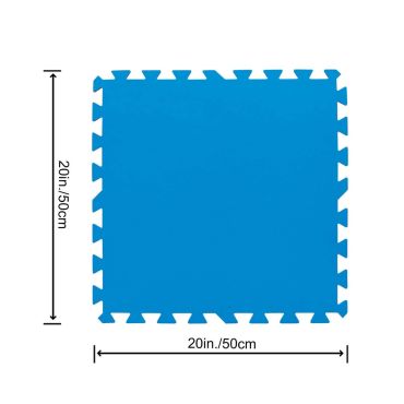 PROTECTOR SUELO PISCINAS 50X50 CM PACK 9 UD